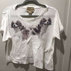 Wildfox white label rare dog tee